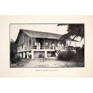  1908 Print Mission House Batanga Reverand William Caldwell 