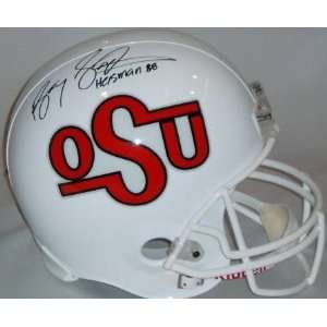  Barry Sanders Oklahoma State Cowboys Autographed Throwback 