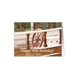  Ships Wheel Happy 44th Birthday Card Card Toys & Games