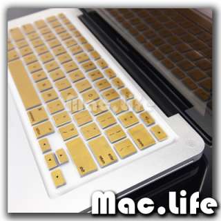 METALLIC GOLD Silicone Keyboard Cover for Macbook Pro  