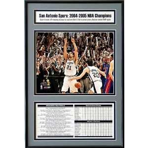  San Antonio Spurs 2005 NBA Champions Frame   Tim Duncan 