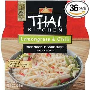 Thai Kitchen Lemongrass and Chili Instant Rice, 2.4 Ounce Soup Bowls 