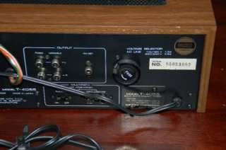 Vintage Onkyo Model T 4055 Solid State AM FM Stereo Tuner  