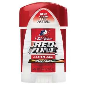  Old Spice Deodorant Red Zone Clear Gel, After Hours, 3 