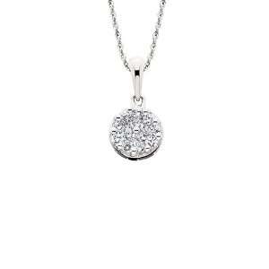  Liana .15tw Diamond Round Pendant Jewelry