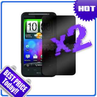 2X New PRIVACY LCD SCREEN PROTECTOR FOR HTC INSPIRE 4G  