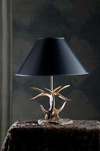 Antler Table Lamp Rustic Whitetail Deer Lamps Log Cabin  