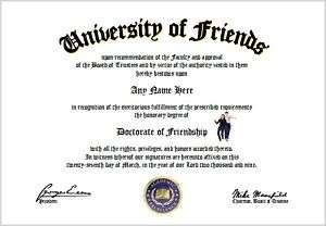 Friendship Diploma   Friend Lover Diploma  
