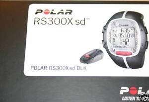 Polar RS300X sd Black Heart Rate Monitor Brand New  