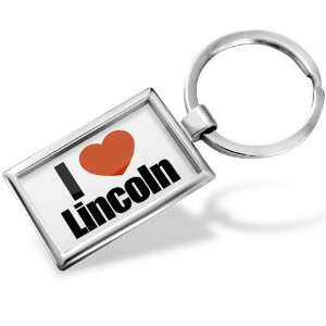 Keychain I Love Lincoln region Nebraska, United States   Hand Made 