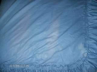 Dark Blue Ruffled, 1 Piece Curtain,Panels & Valance  