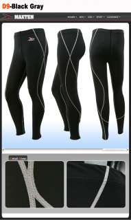MAXTEN RUNNING FITNESS COMPRESSION TIGHTS PANTS D9  