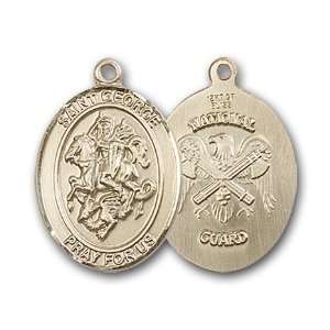  12K Gold Filled St. George National Guard Medal Jewelry