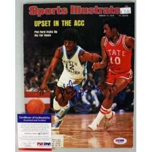North Carolina Phil Ford Signed Sports Illustrated 75 Psa/dna #m53917 