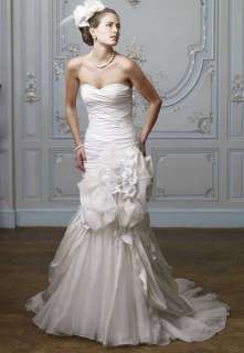Sexy Taffeta Organza Mermaid Bridal Wedding Dress Gown  