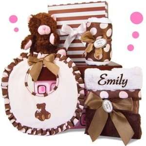  Personalized Park Avenue Posh Baby Girl Gift Set   5 