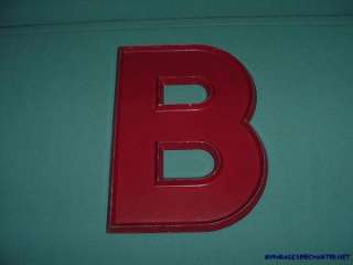 1st on  16 LETTER B METAL DISTRESSED SHABBY SIGN  