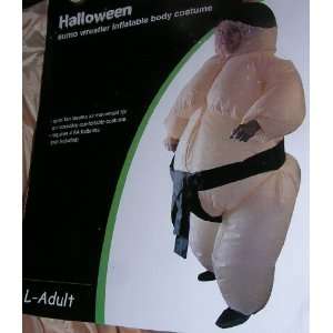   Adult Sumo Wrestler Inflatable Body Halloween Costume 