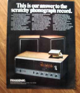 1969 Panasonic Symphony 8 Stereo Cartridge Player Ad  