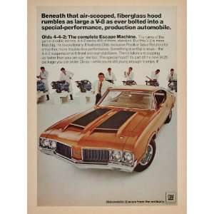   Oldsmobile Muscle Car V 8 Engine   Original Print Ad