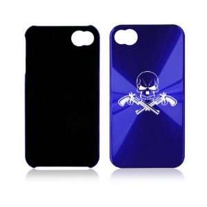   Aluminum Hard Back Case Skull with Guns Cell Phones & Accessories