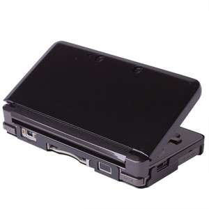 Black Aluminum Hard Case Cover + LCD Screen Protector For Nintendo 3DS