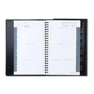   Glance 70100P05 Small Weekly Appointment Book Plus 4 7/8 x 8 Black
