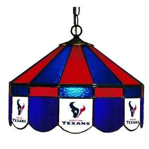    Houston Texans 16 Stained Glass Pub Lamp