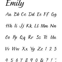 QuicKutz Emily Classic Complete Alphabet Die Cut Shape Set 
