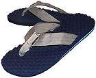Weird Fish Mens Flip Flops in Navy and Grey, Bumpy / Waffle Sole 