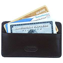 Leatherbay Calf Leather Credit Card Holder  