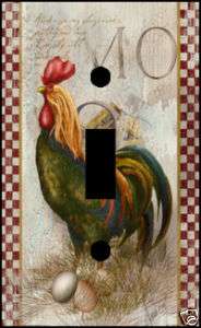 ANIMAL LK ROOSTER LIGHT SWITCH WALL PLATE COVER checker  