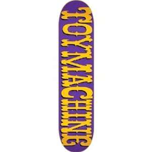  Toy Machine Purple Logo 7.5 Skateboard Deck Sports 