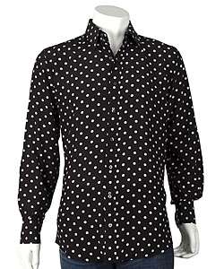 Dolce & Gabbana Black/White Dots Silk Shirt  