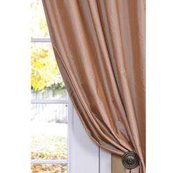 Dusty Pink Faux Silk 84 inch Curtain Panel  