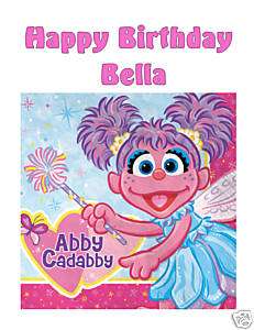 Abby Cadabby Sesame Street edible cake image  