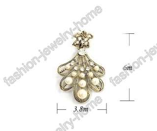Fashion Lovely Pearl Dazzling Crystal Charming Earring Retro Style 
