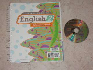 Bob Jones English 2 Writing Grammar Book / CD Bju Bjup  