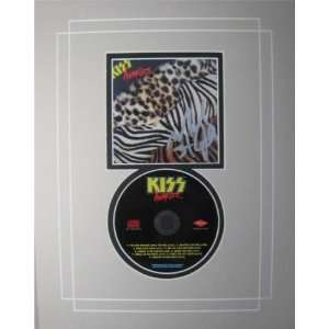 Mark St John Kiss Autograph Signed Animalize CD Cover Matted with CD 