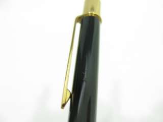 Must De Cartier Black Lacquer & Gold Trim Ballpoint Pen  