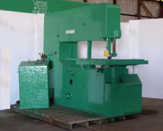 64 Tannewitz Vertical Band Saw Model 60MH; Hyd Table  
