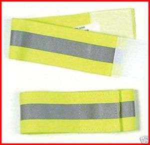 Reflective Armband HiVis Safety 10 arm bands Yellow New  