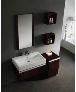 Vigo Avalon Wenge Bathroom Vanity Set  