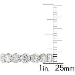 18k White Gold 5ct TDW Diamond Full Eternity Ring (G H, I1 I2 