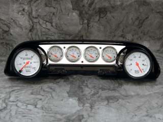 63 64 Ford Galaxie Aluminum Dash Insert Panel w/ Auto Meter Arctic 