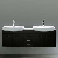 Vigo 59 inch Double Bathroom Vanity  