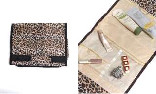 Leopard Print Tri Fold Travel Cosmetic Bag (BCB2008)  
