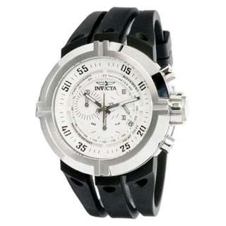 Invicta 0840 watch designed for Men having White dial and Rubber Strap 