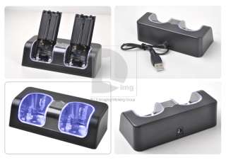 New Wii Remote Control Charging Dock+2800mAh Battery 2  