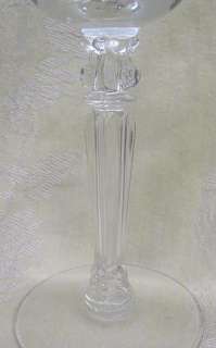 Vintage FOSTORIA Cut GLASS CRYSTAL HOLLY Water GOBLET STEMWARE SET 